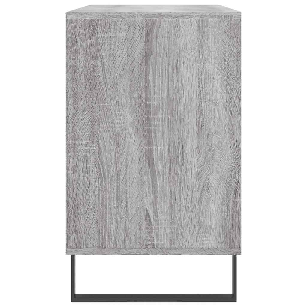 skoskab 102x36x60 cm konstrueret træ grå sonoma-eg