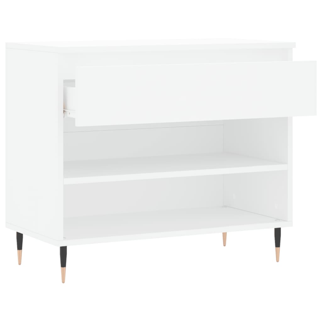 skoreol 70x36x60 cm konstrueret træ hvid