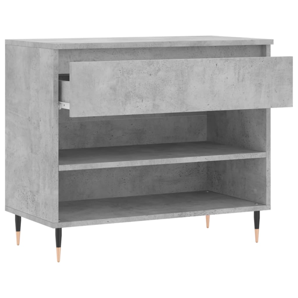 skoreol 70x36x60 cm konstrueret træ betongrå