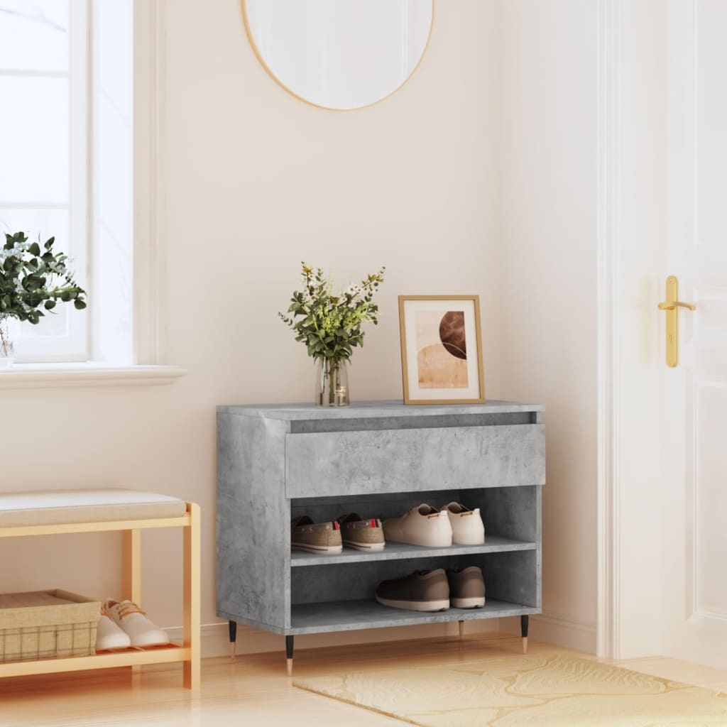 skoreol 70x36x60 cm konstrueret træ betongrå