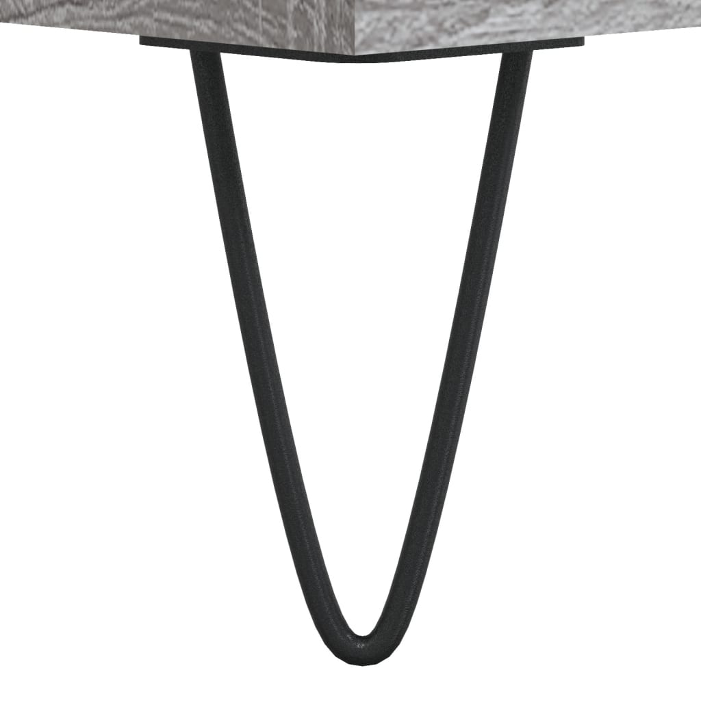 skoskab 102x36x60 cm konstrueret træ grå sonoma-eg