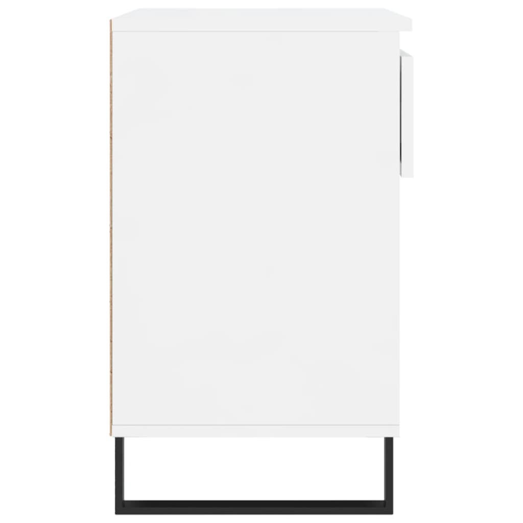 skoreol 70x36x60 cm konstrueret træ hvid højglans
