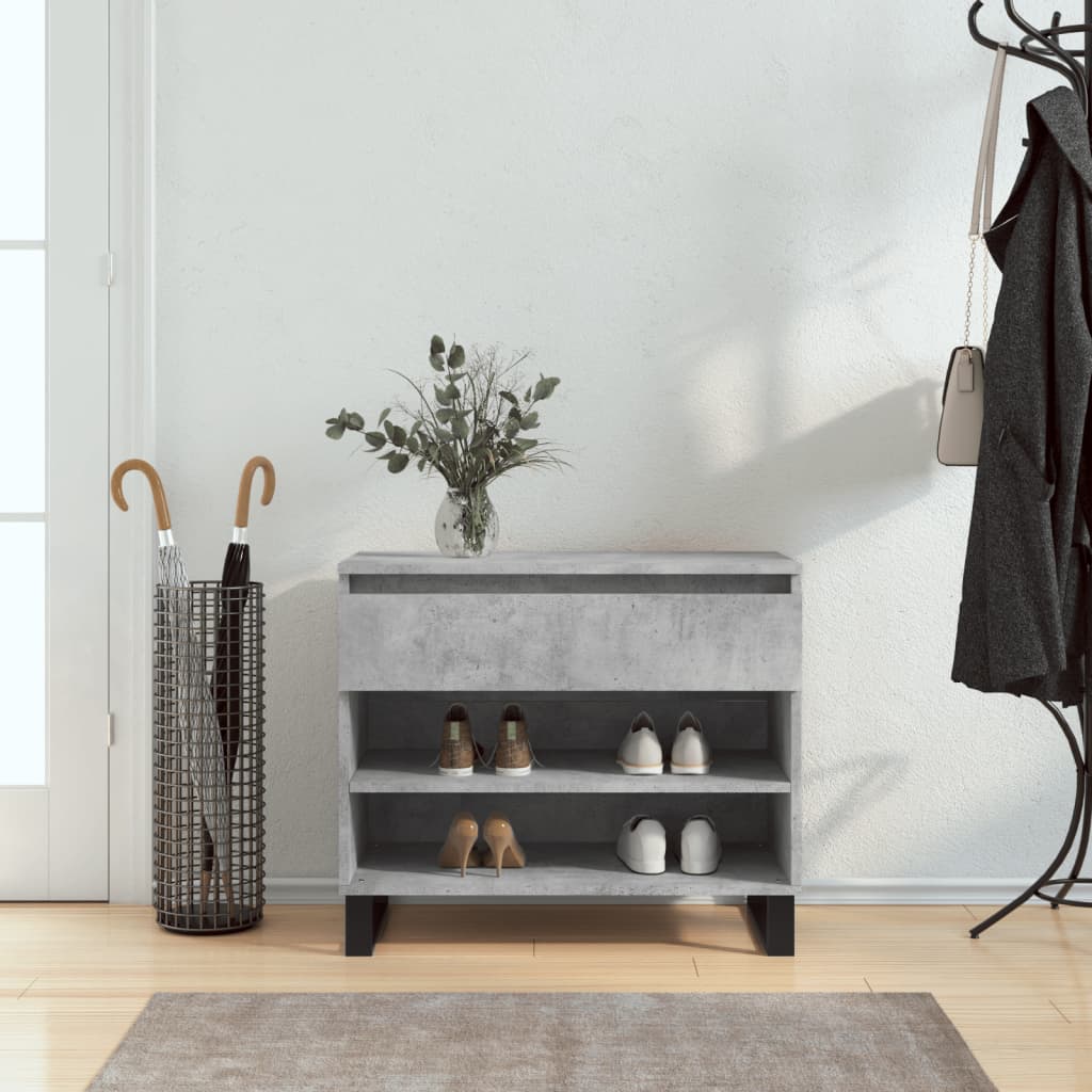 skoreol 70x36x60 cm konstrueret træ betongrå