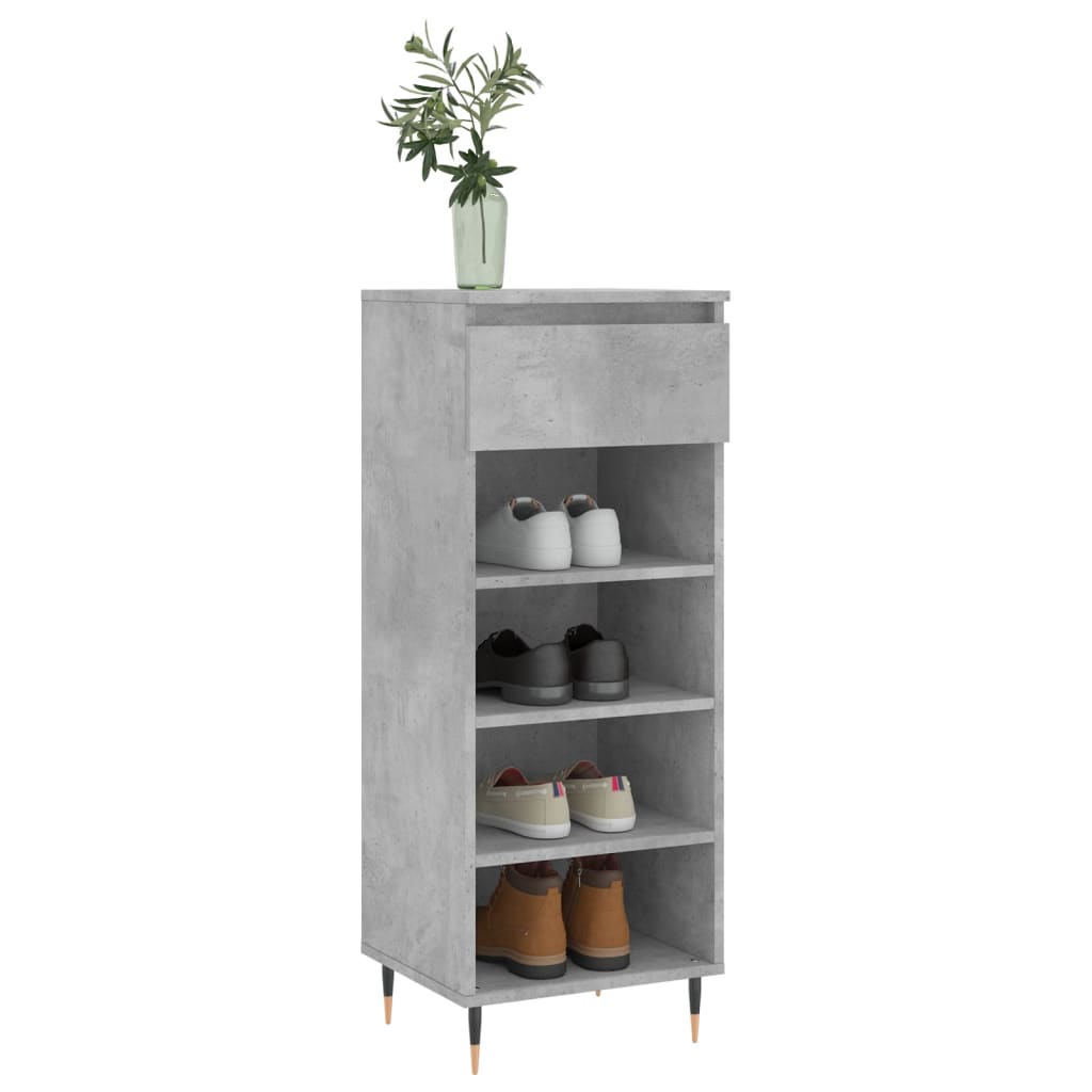 skoreol 40x36x105 cm konstrueret træ betongrå