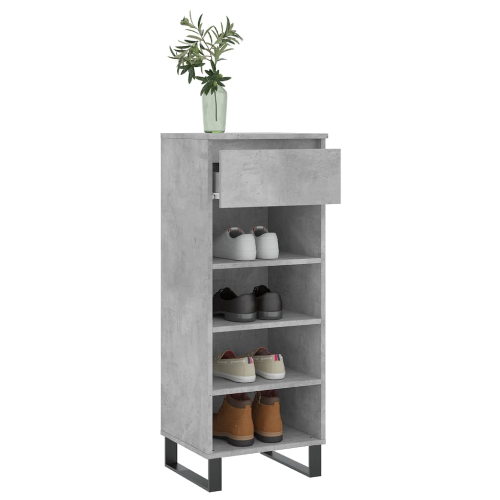 skoreol 40x36x105 cm konstrueret træ betongrå