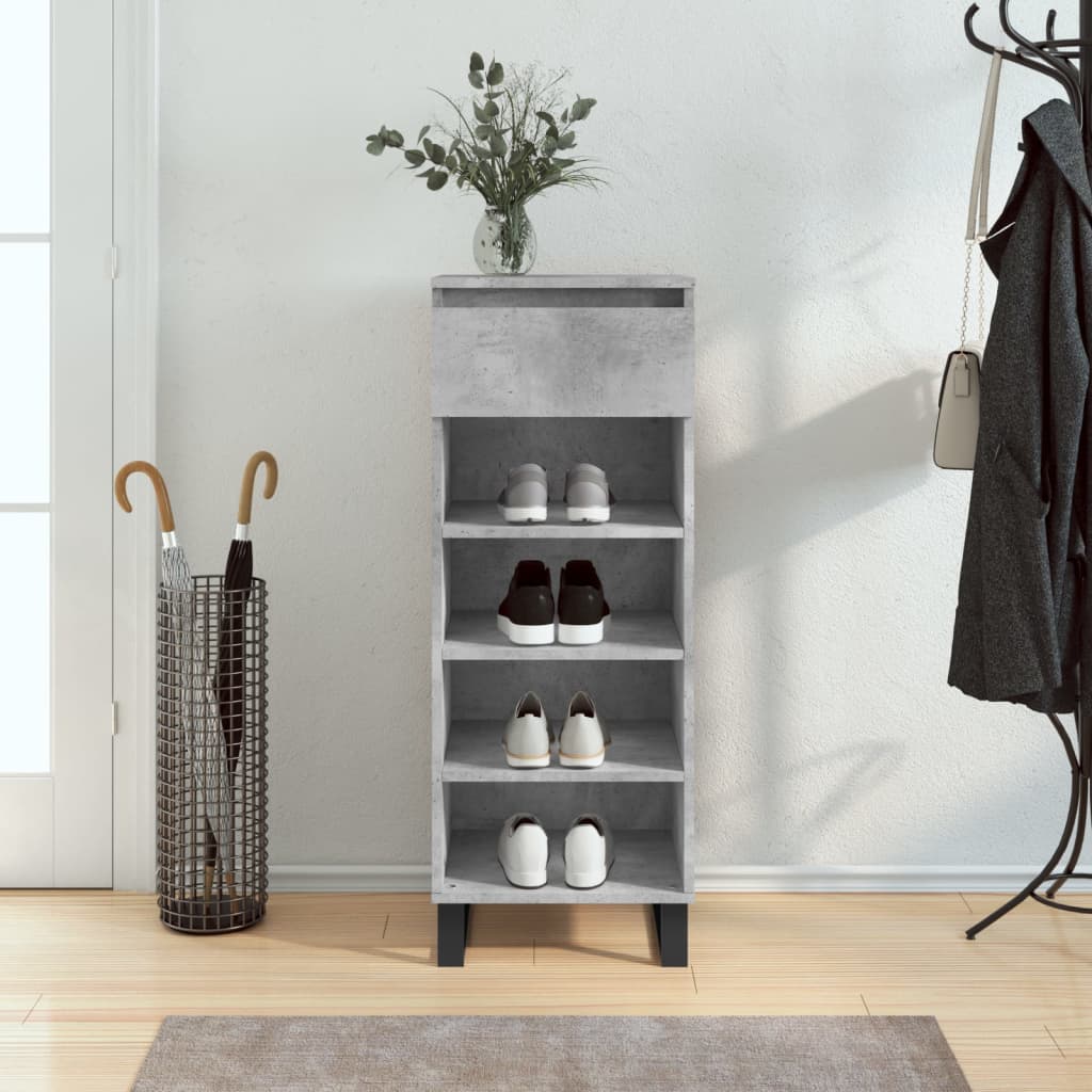 skoreol 40x36x105 cm konstrueret træ betongrå