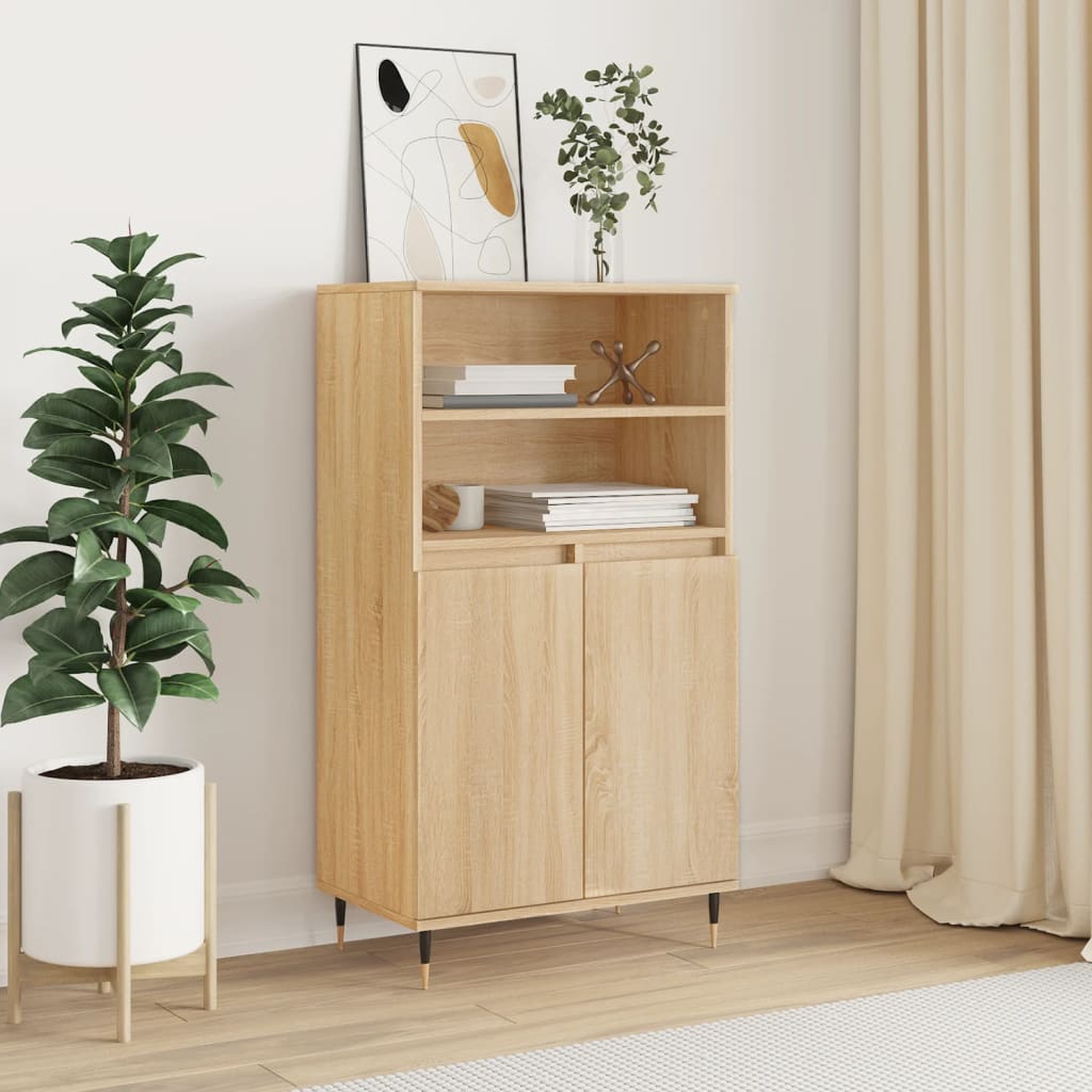 skab 60x36x110 cm konstrueret træ Sonoma-eg