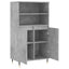 skab 60x36x110 cm konstrueret træ Betongrå