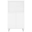 skab 60x36x110 cm konstrueret træ hvid