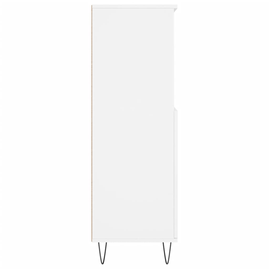 skab 60x36x110 cm konstrueret træ hvid