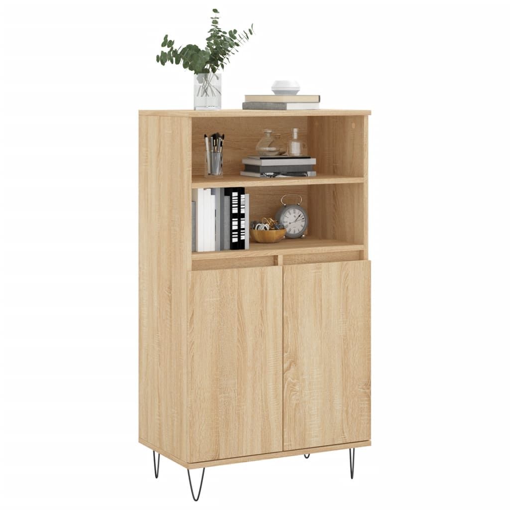 skab 60x36x110 cm konstrueret træ Sonoma-eg