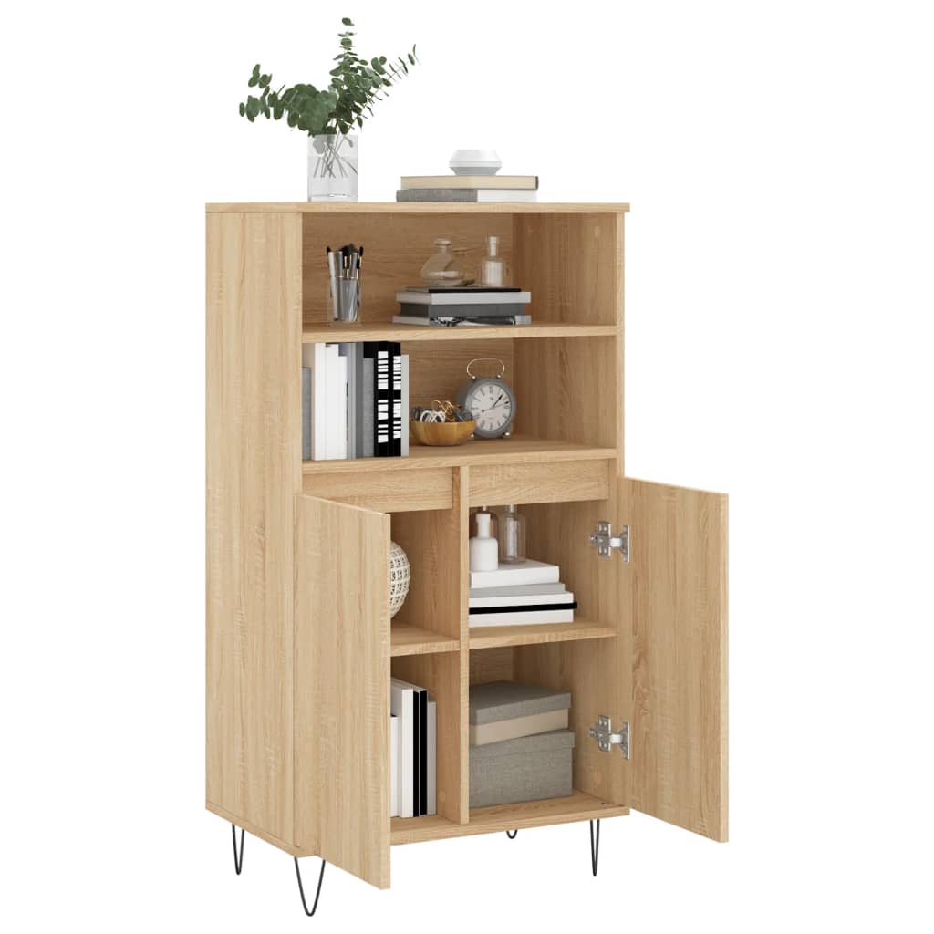 skab 60x36x110 cm konstrueret træ Sonoma-eg