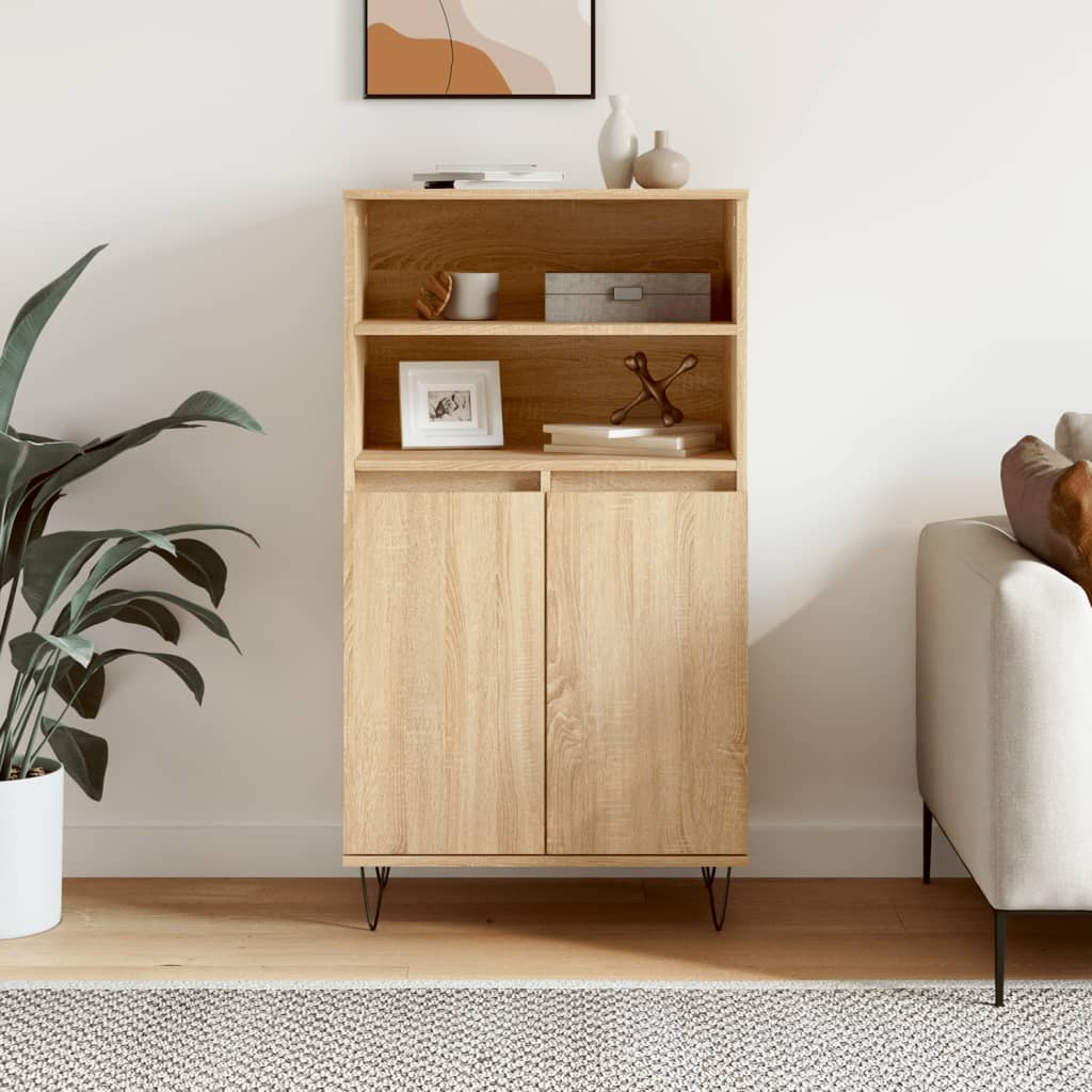 skab 60x36x110 cm konstrueret træ Sonoma-eg
