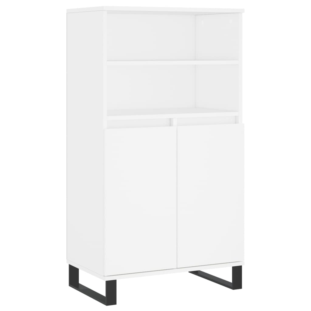 skab 60x36x110 cm konstrueret træ hvid