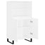 skab 60x36x110 cm konstrueret træ hvid
