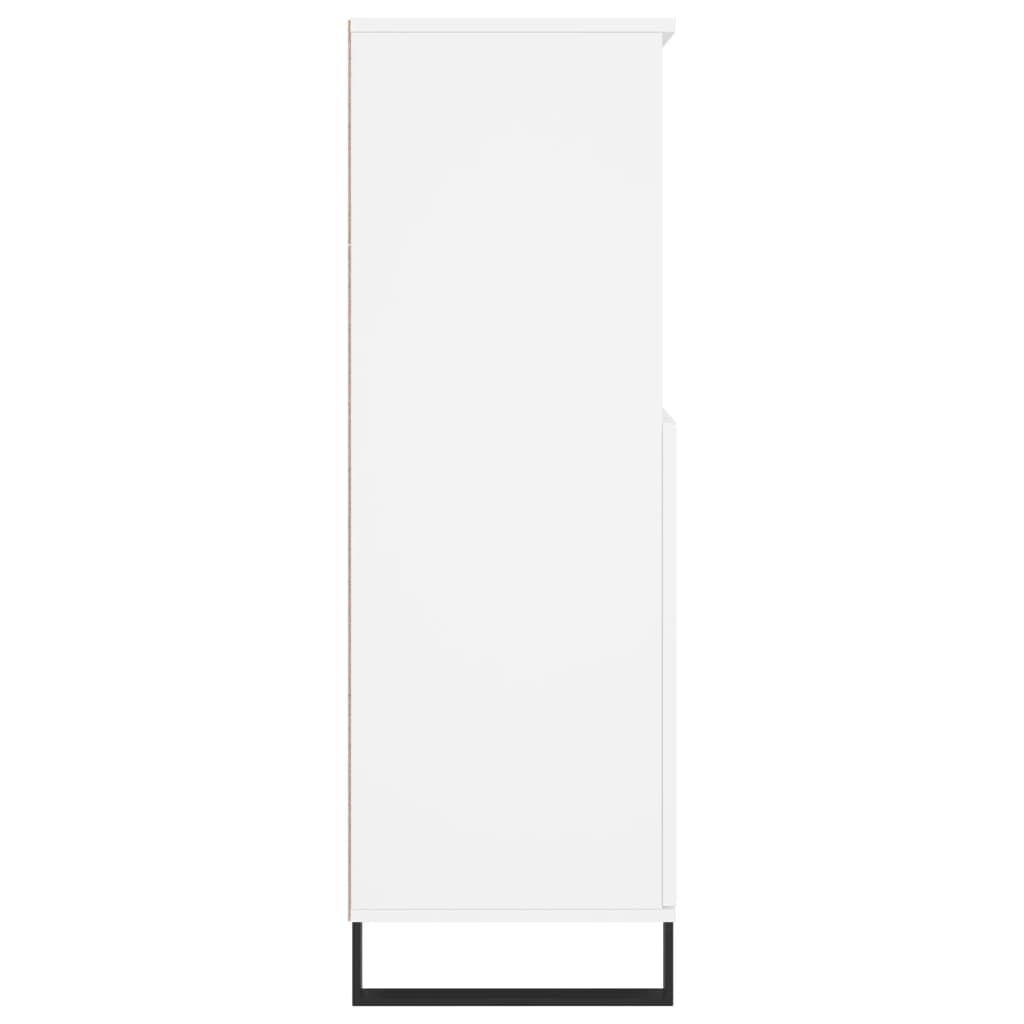 skab 60x36x110 cm konstrueret træ hvid