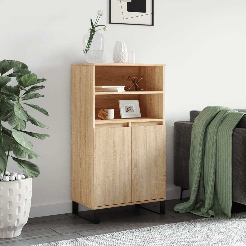 skab 60x36x110 cm konstrueret træ Sonoma-eg