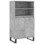 skab 60x36x110 cm konstrueret træ Betongrå