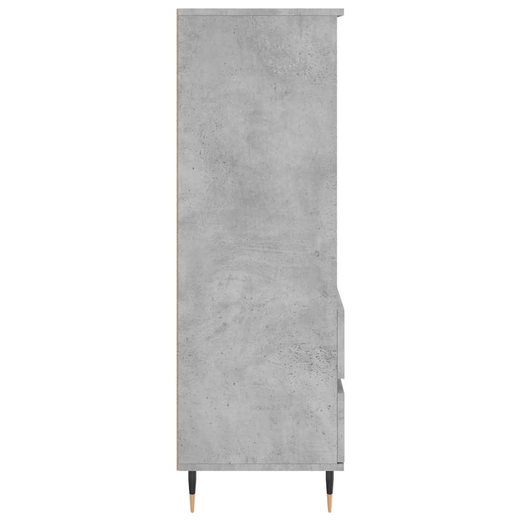 skab 40x36x110 cm konstrueret træ betongrå