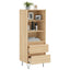skab 40x36x110 cm konstrueret træ Sonoma-eg