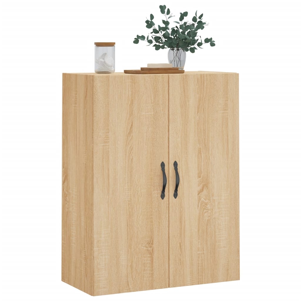 vægskab 69,5x34x90 cm konstrueret træ sonoma-eg