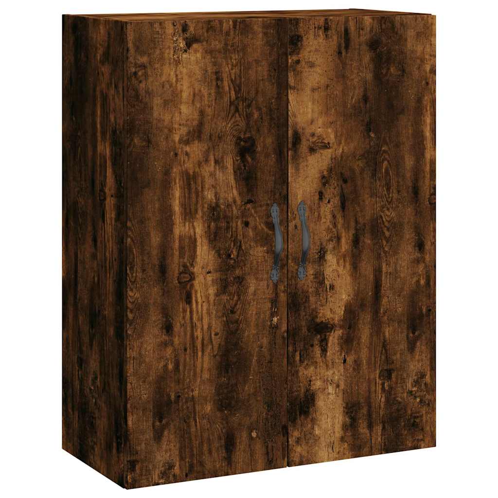 vægskab 69,5x34x90 cm konstrueret træ røget sonoma-eg