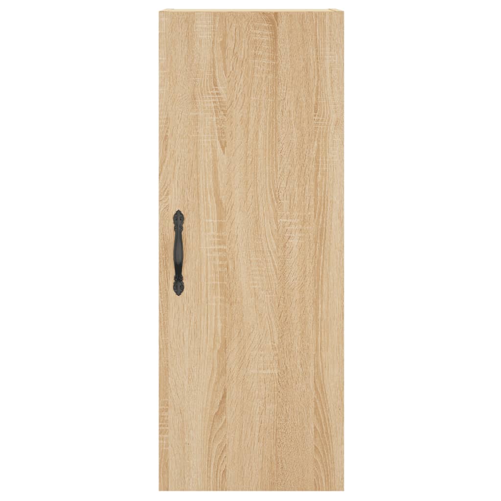 vægskab 34,5x34x90 cm konstrueret træ sonoma-eg