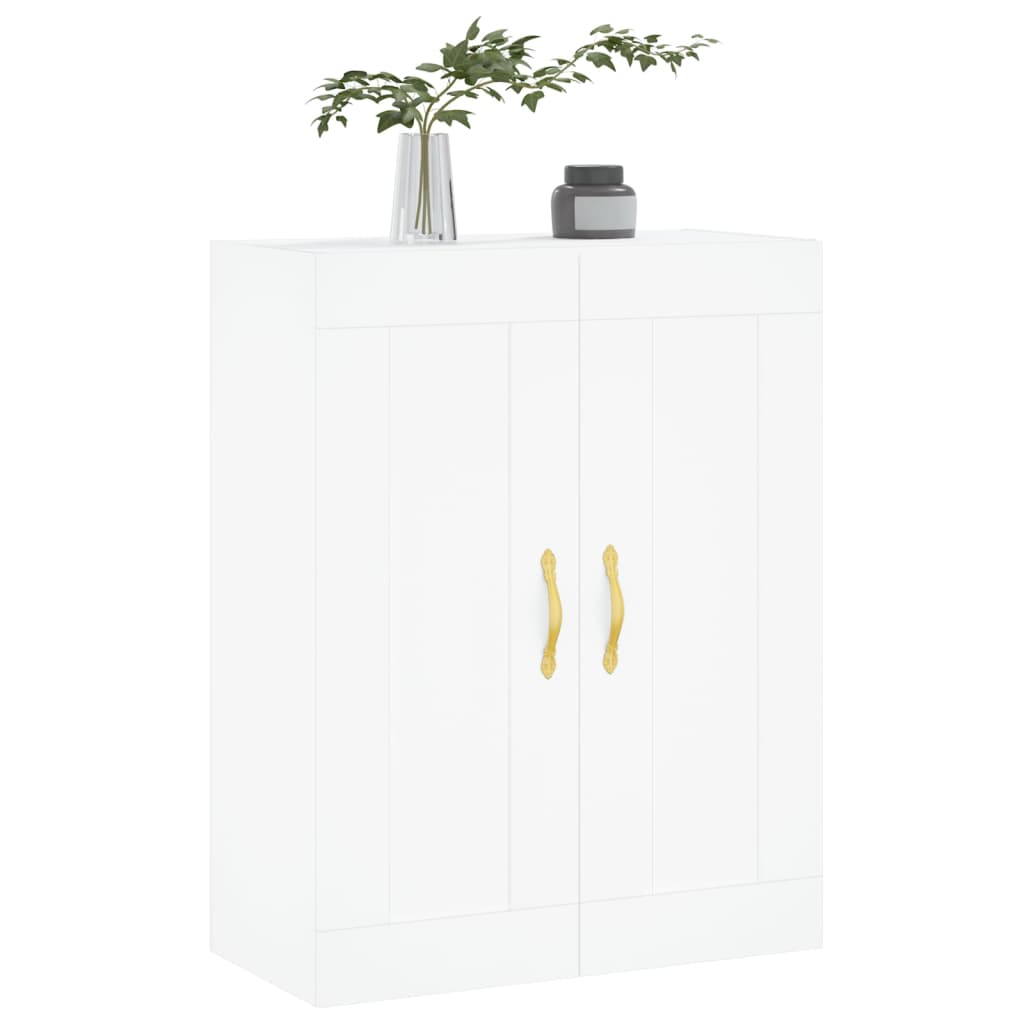 vægskab 69,5x34x90 cm konstrueret træ hvid