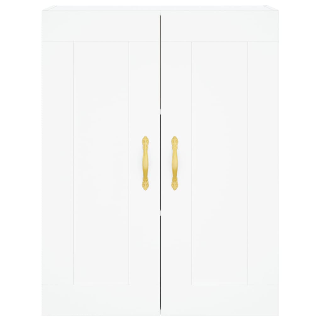 vægskab 69,5x34x90 cm konstrueret træ hvid