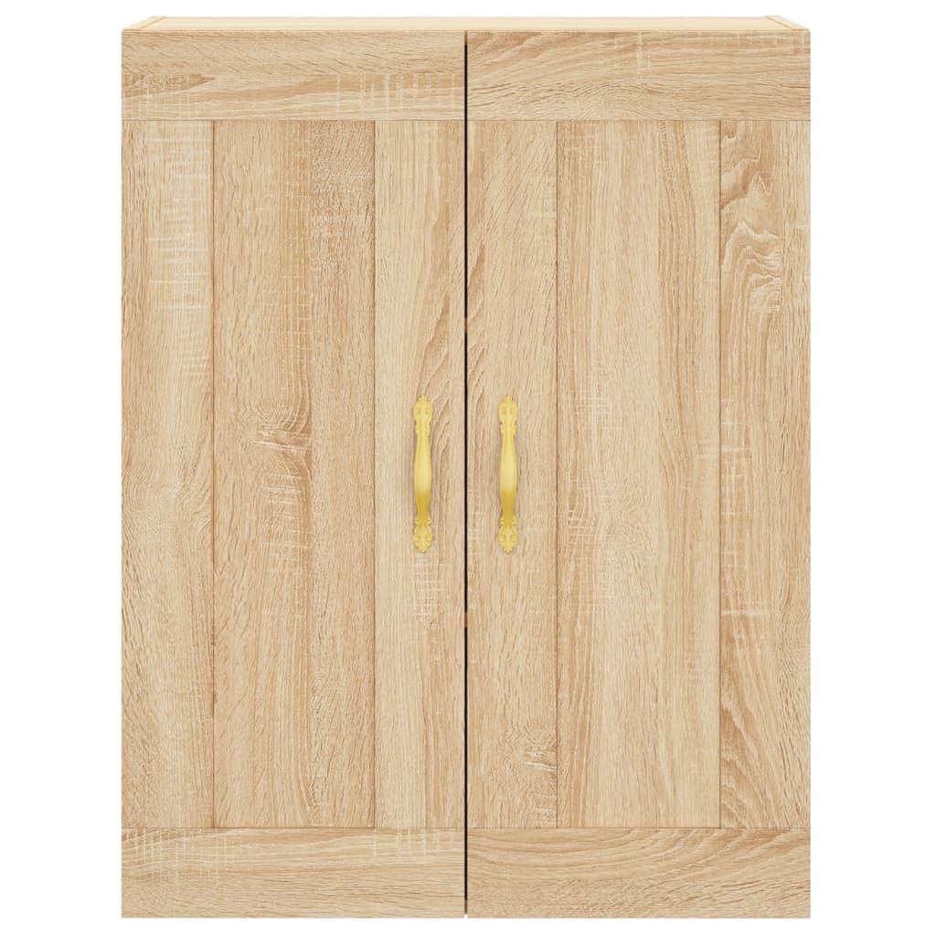vægskab 69,5x34x90 cm konstrueret træ sonoma-eg