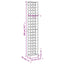vinreol til 57 flasker 34x18x200 cm smedejern sort