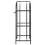 vinreol til 33 flasker 45x36x100 cm smedejern sort