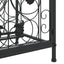 vinreol til 41 flasker 45x36x120 cm smedejern sort