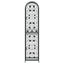 vinreol til 73 flasker 45x36x200 cm smedejern sort