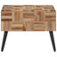 sofabord 55x55x40 cm massivt genbrugsteak grå
