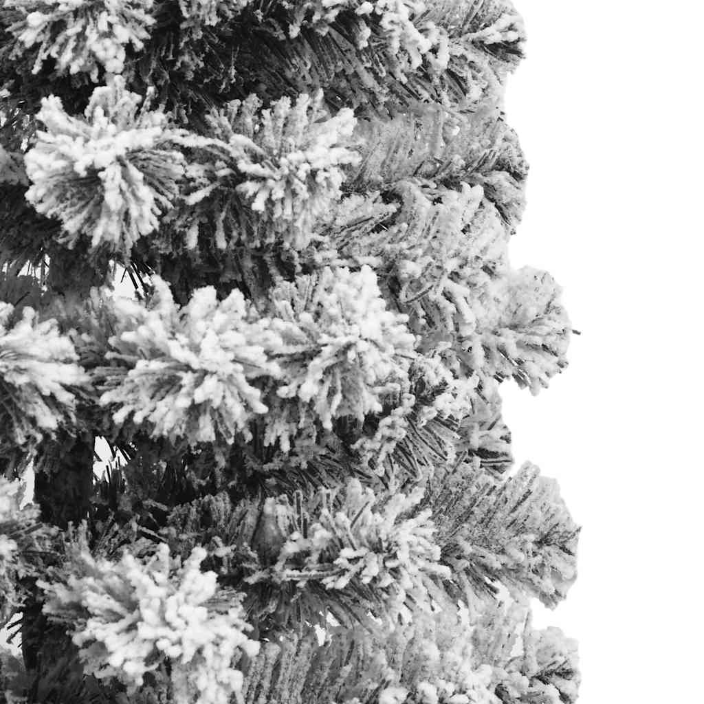 kunstigt juletræ med sne 150 cm hængslet