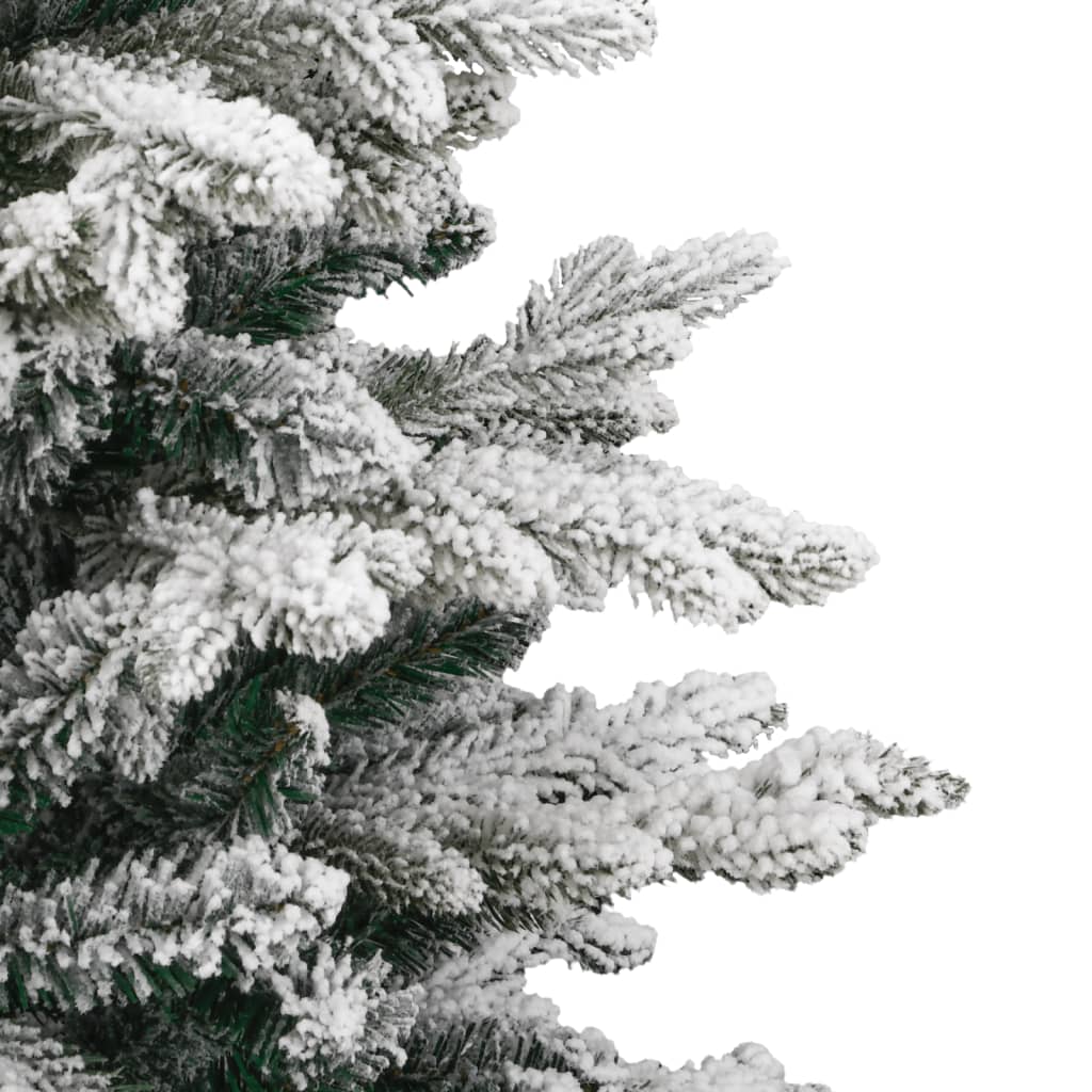 kunstigt juletræ med sne 120 cm hængslet