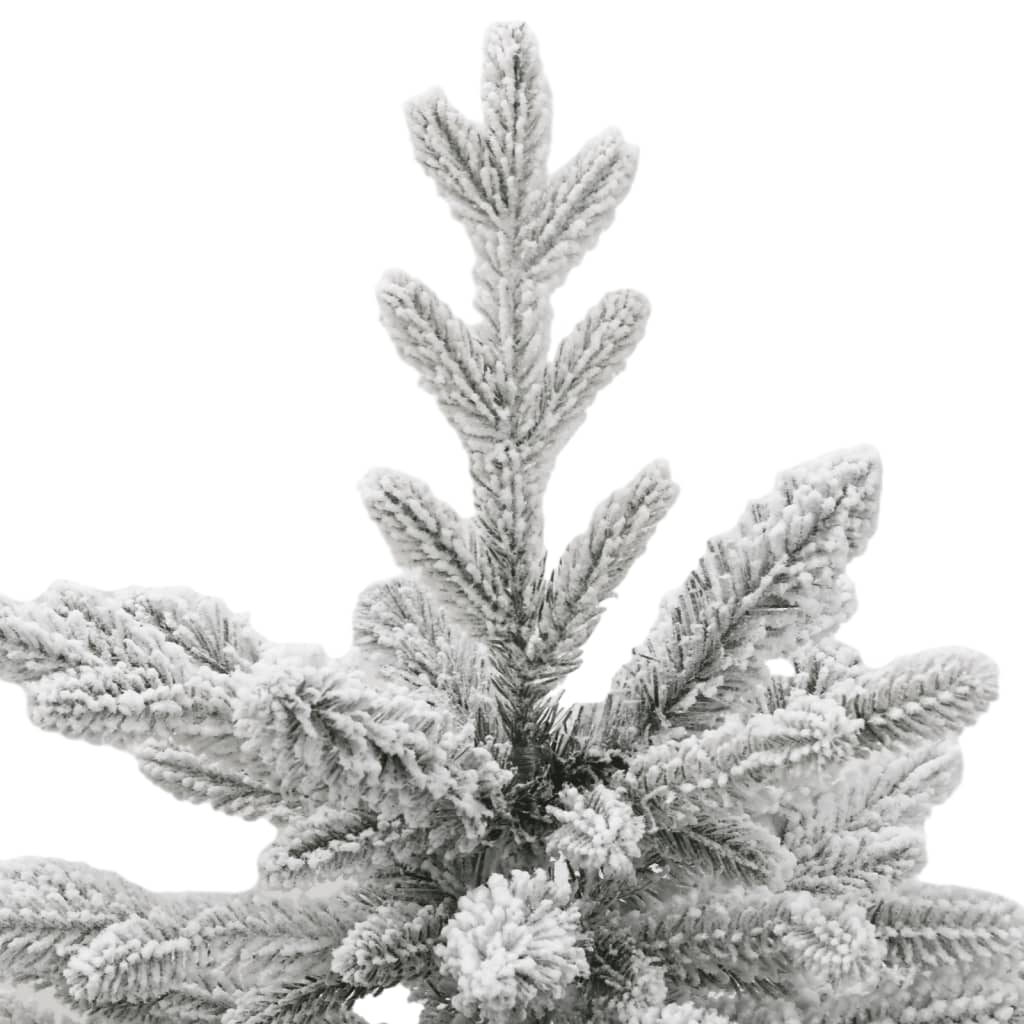 kunstigt juletræ med sne 150 cm hængslet