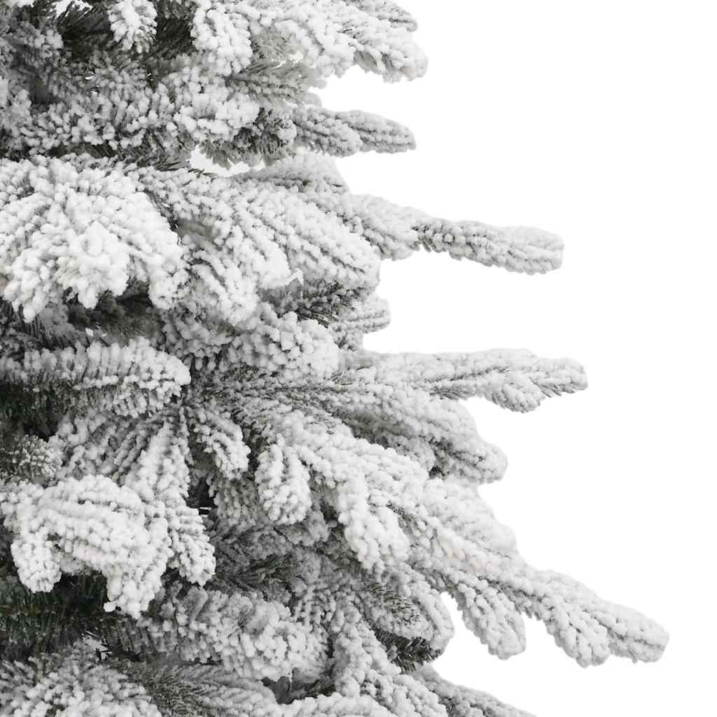 kunstigt juletræ med sne 180 cm hængslet