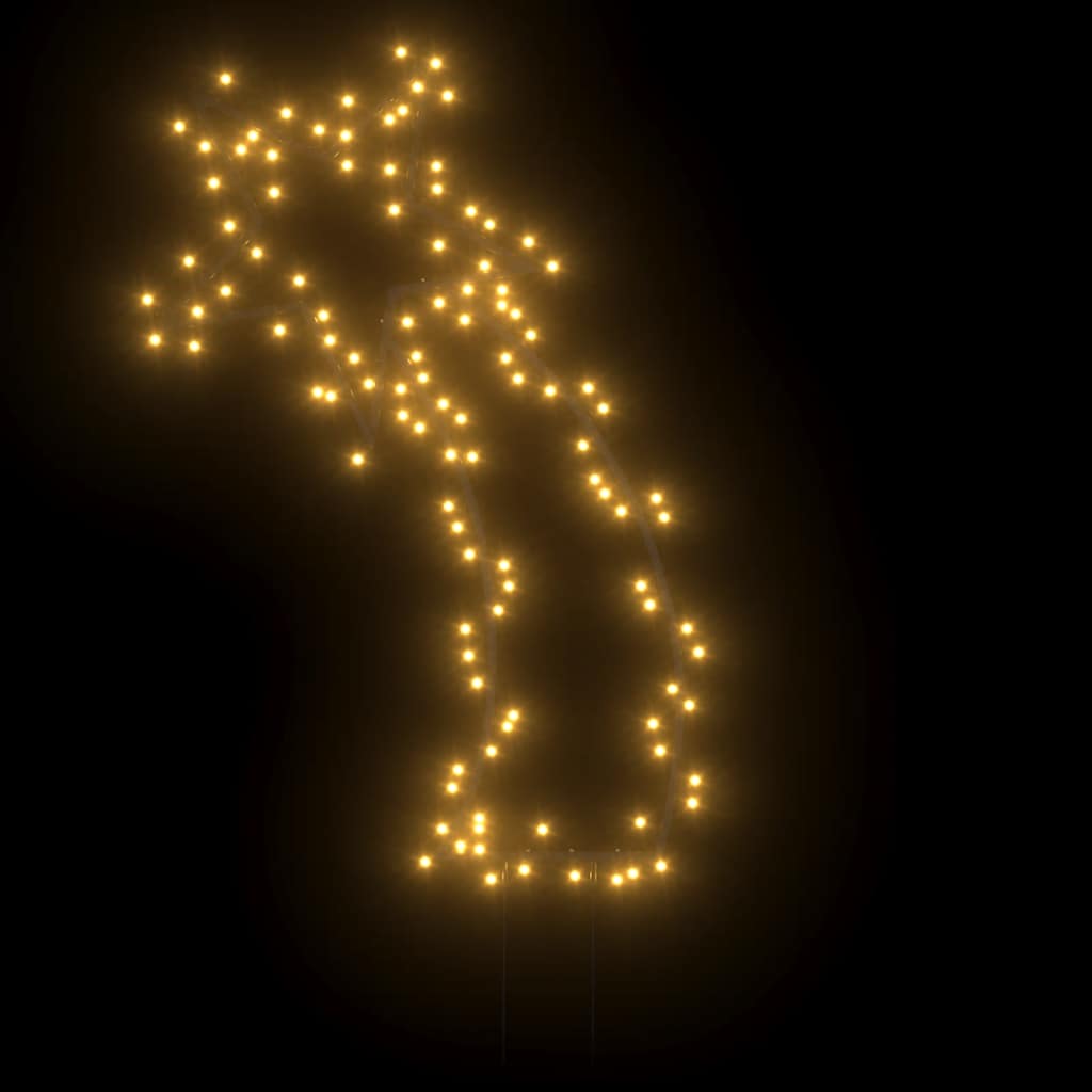 stjerneskud med jordspyd 115 LED'er 89 cm