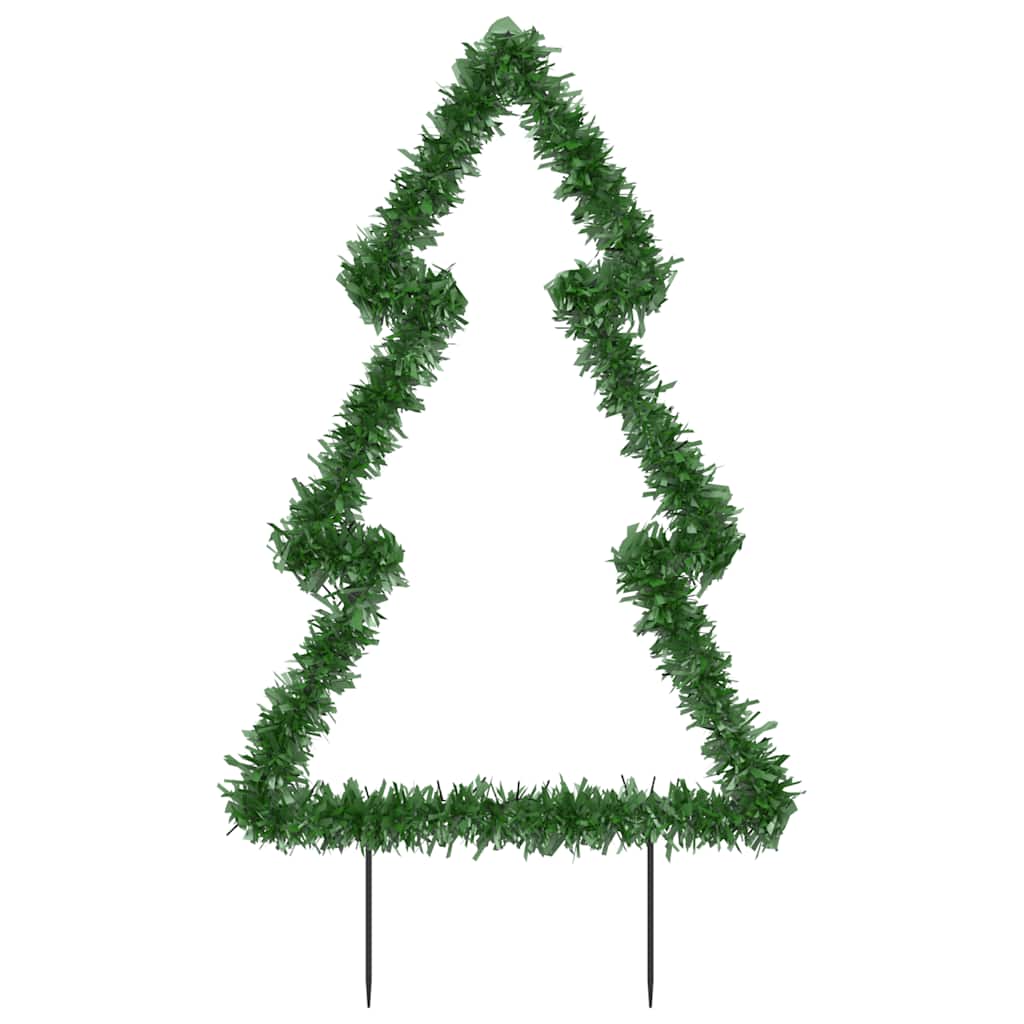 juledekoration med jordspyd juletræsfigur 115 LED'er 90 cm