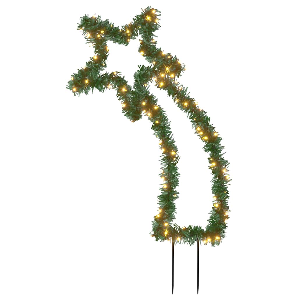 stjerneskud med jordspyd 115 LED'er 89 cm
