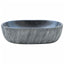 håndvask til bordplade 47x33x13 cm oval keramik sort og grå
