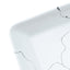 håndvask til bord 46x35,5x13 cm rektangulær keramik hvid