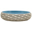 håndvask til bordplade 59x40x15 cm oval keramik flerfarvet