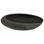 håndvask til bordplade 59x40x15 cm oval keramik grå og sort