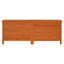 opbevaringsboks til haven 150x50x56,5 cm massivt grantræ brun