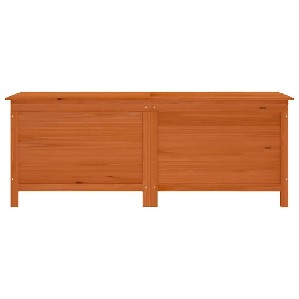 opbevaringsboks til haven 150x50x56,5 cm massivt grantræ brun