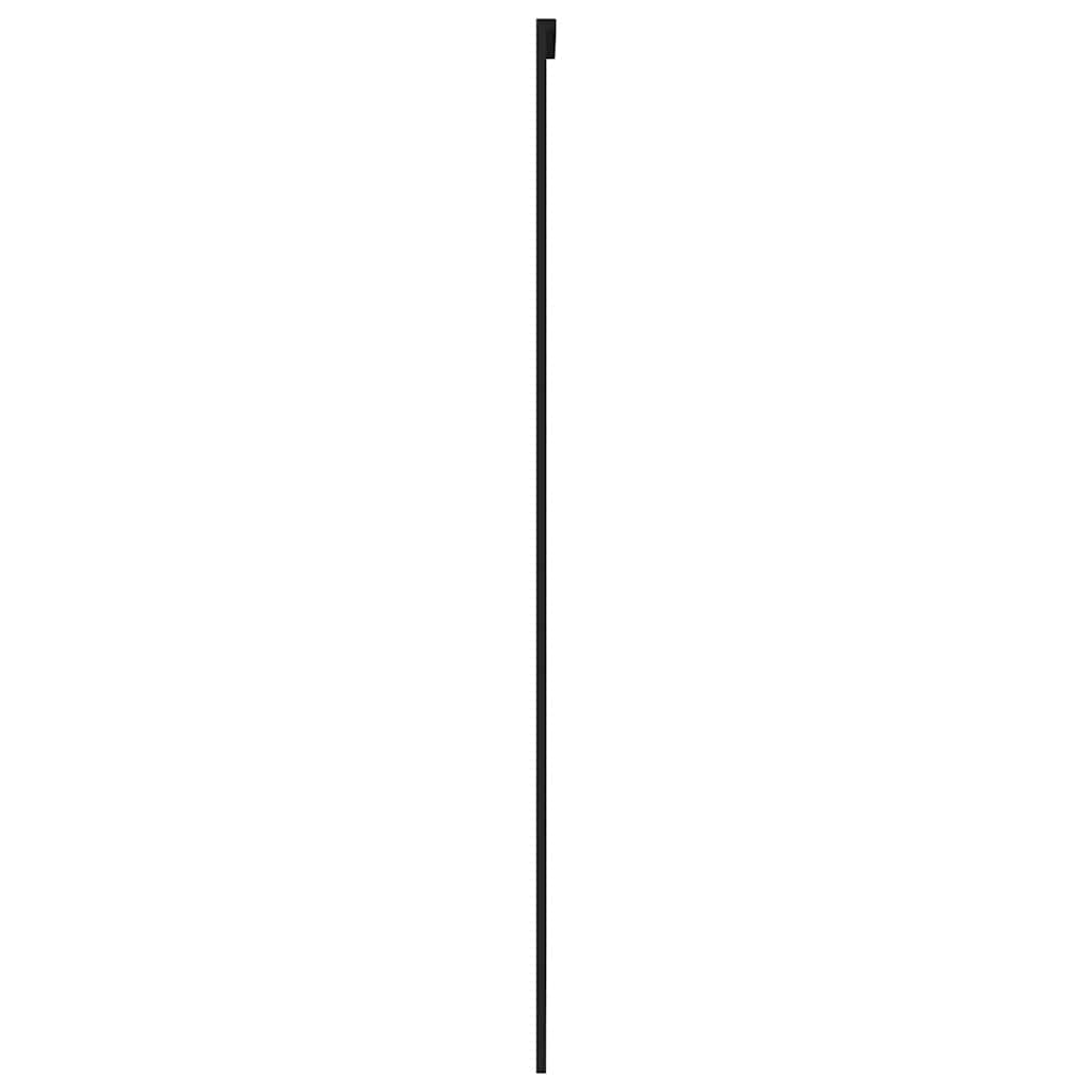 skydedør 102,5x205 cm hærdet glas og aluminium hvid