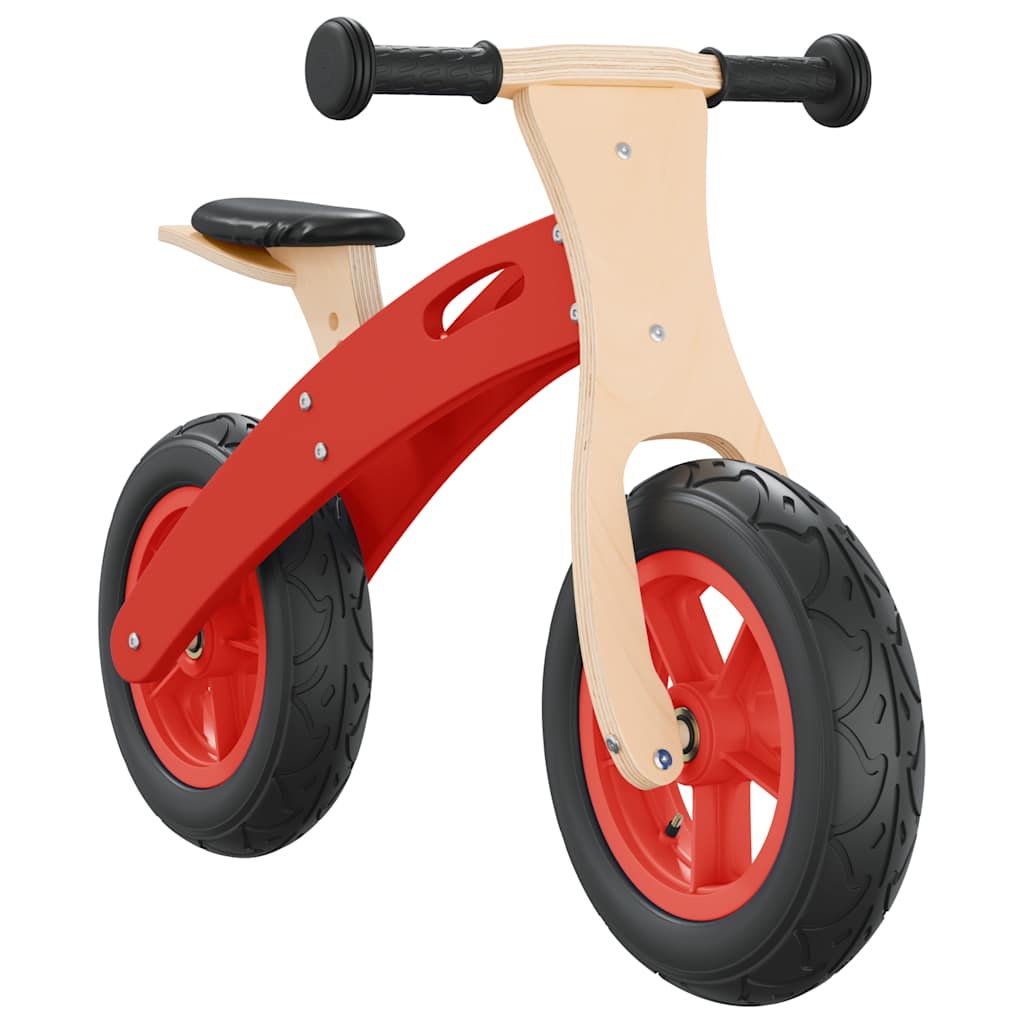 løbecykel med luftdæk rød